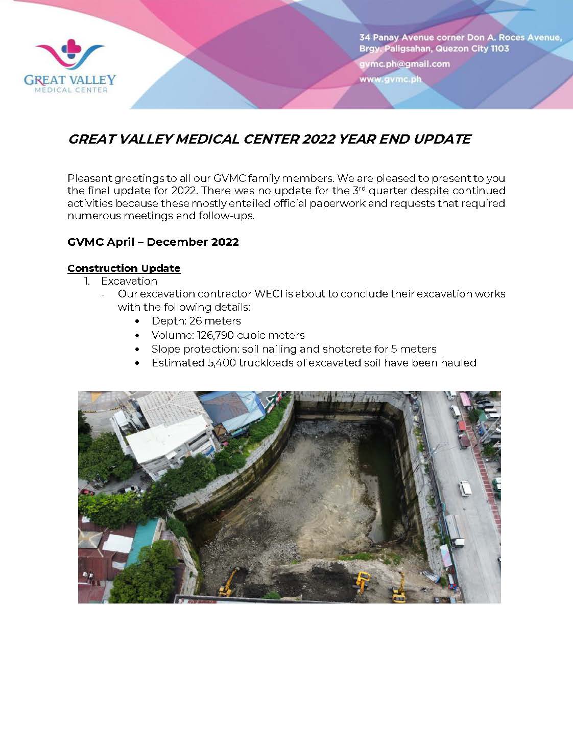 GVMC March 2022 Update Page 1